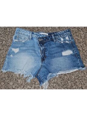 Flying Monkey Distressed Denim Shorts